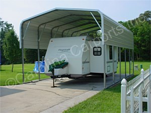 Regular Roof Style Carport with One Panel Per Side